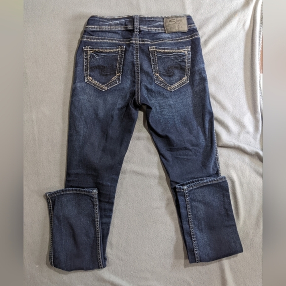 Silver Co denim jeans size 24x32 Elyse mid rise straight leg